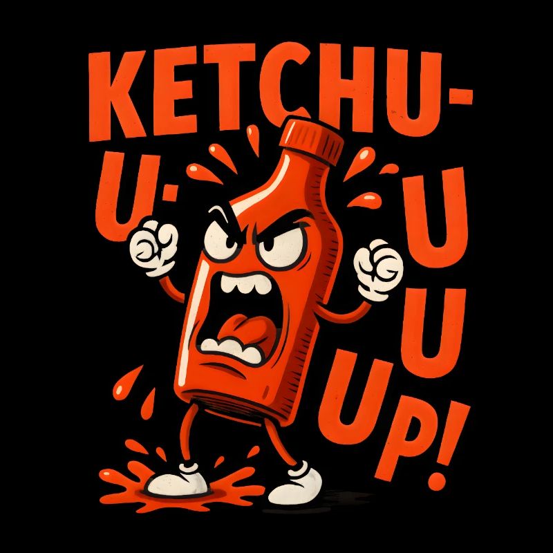 Angry Ketchup Bottle