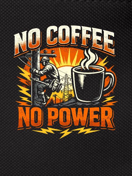 Beware of Lineman without coffee
