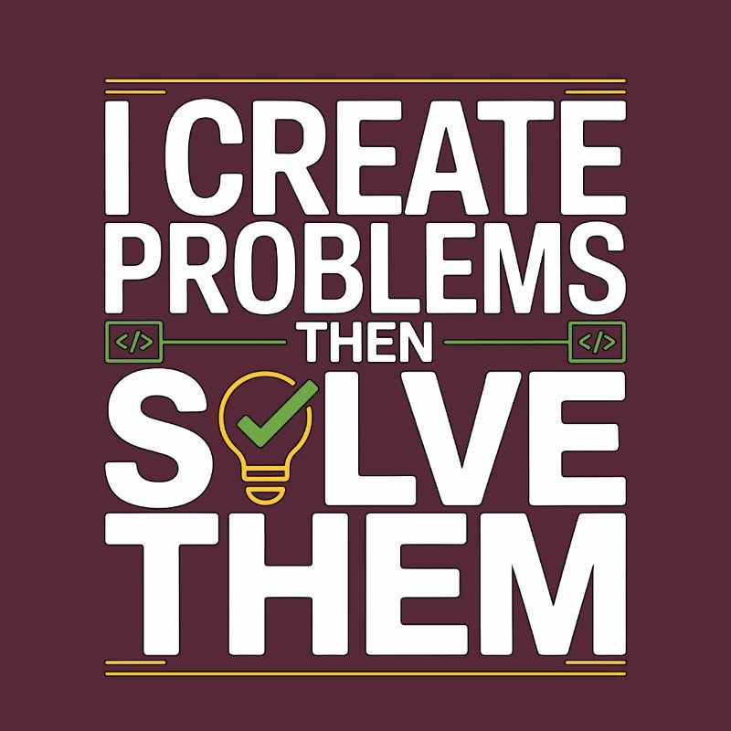 Game Developer I Create Problems Then Game Coder