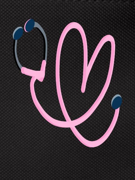Pink Heart Stethoscope