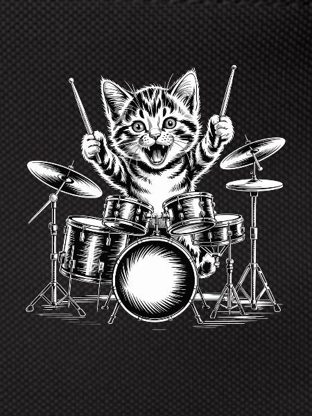 Funny Drum Cat Cute Drum