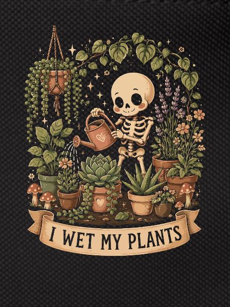 I wet my plants. Fun
