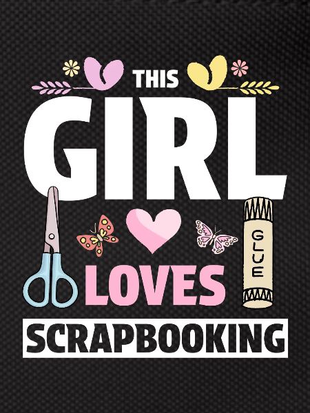 Mädchen liebt Scrapbooking