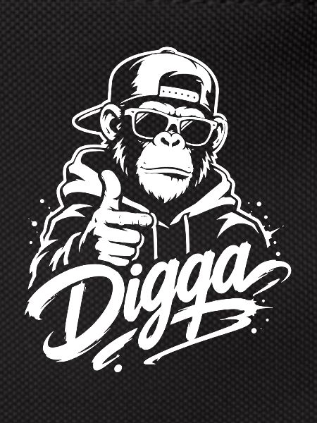 Digga | Cooler Graffiti Affe | Jugendwort