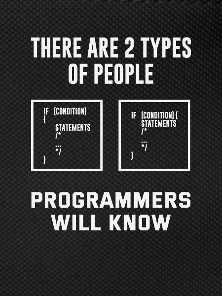 Programmierer Zwei Arten Menschen