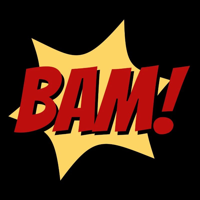 BAM Superheld Kampf Geräusch Comic fun Geschenk