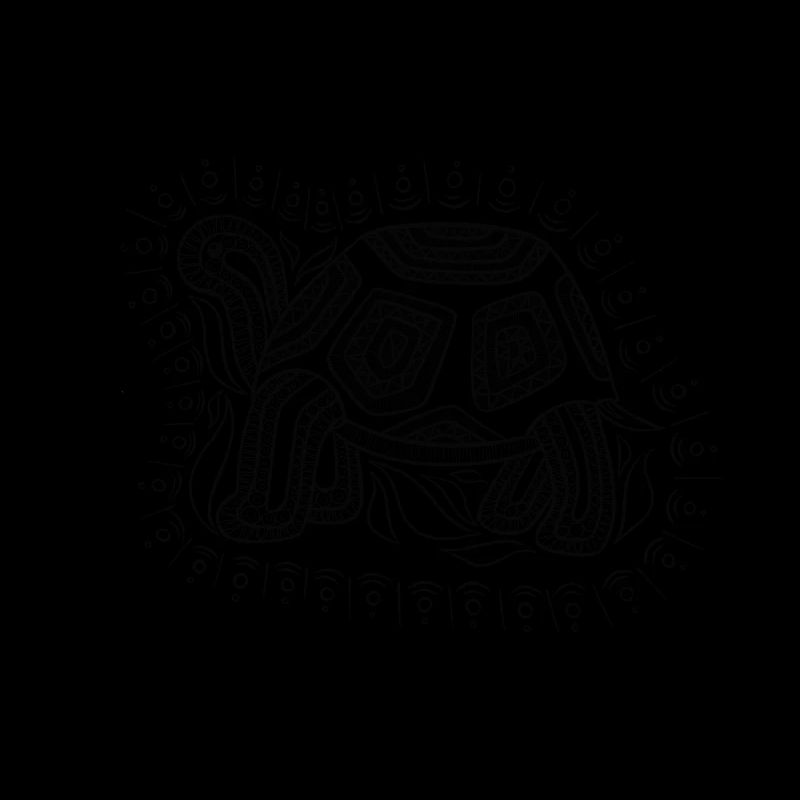 Mandala Turtle black