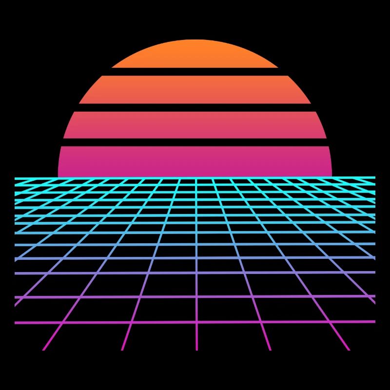 Synthwave Sunset. Painter Poison