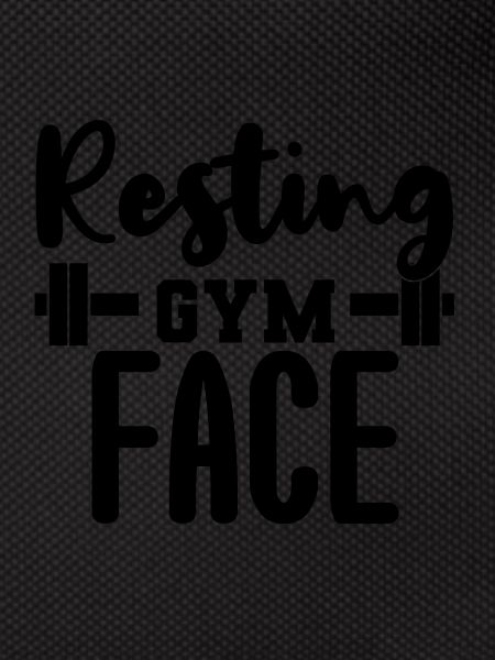 Resting gym face