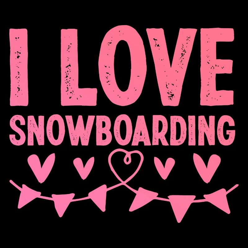 Ich liebe Snowboarding