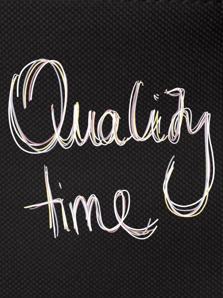 Quality Time Calligraphy Minimalism