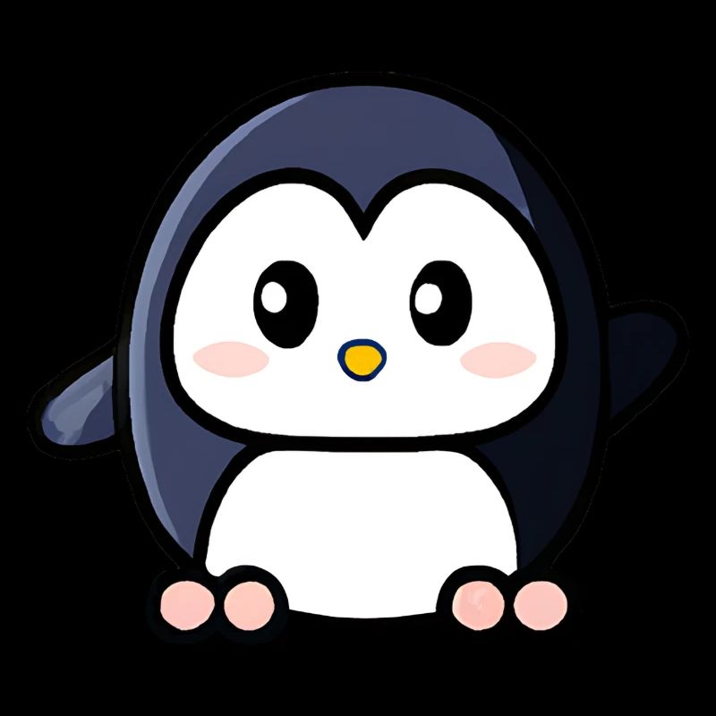 Cute penguin waving