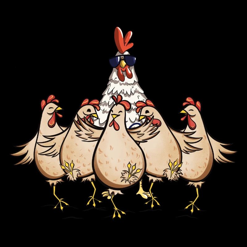 Chickens Rooster Chef Funny Chicken Design
