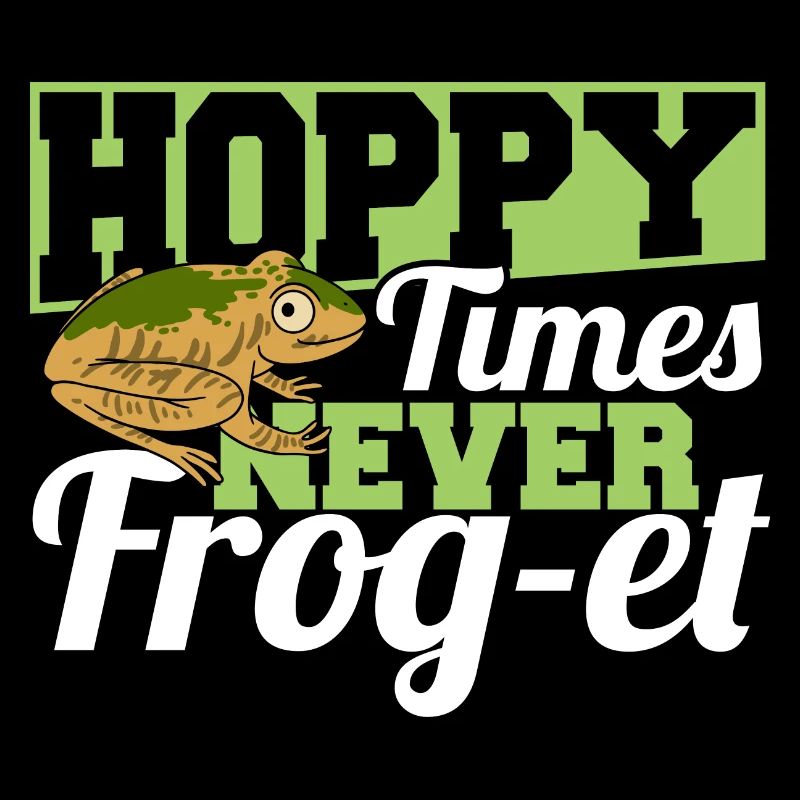 Hoppy Times Never Frog et Funny Herpetologist Toad
