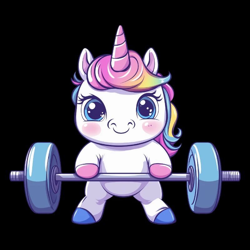 Unicorn deadlifting