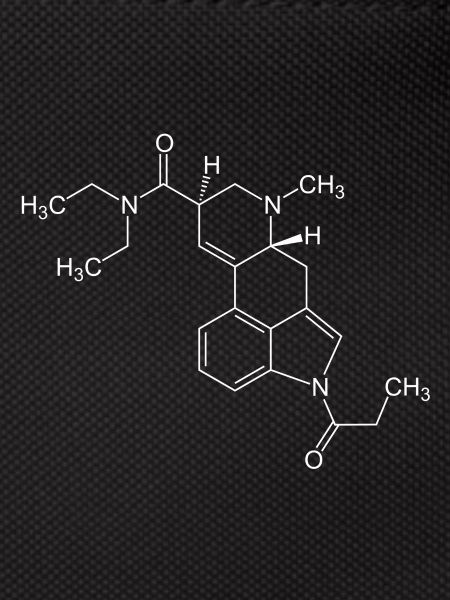 1P LSD Strukturformel - weiß