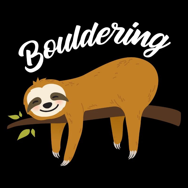 Boulder Fun Sloth T-Shirt I Climbing Rock