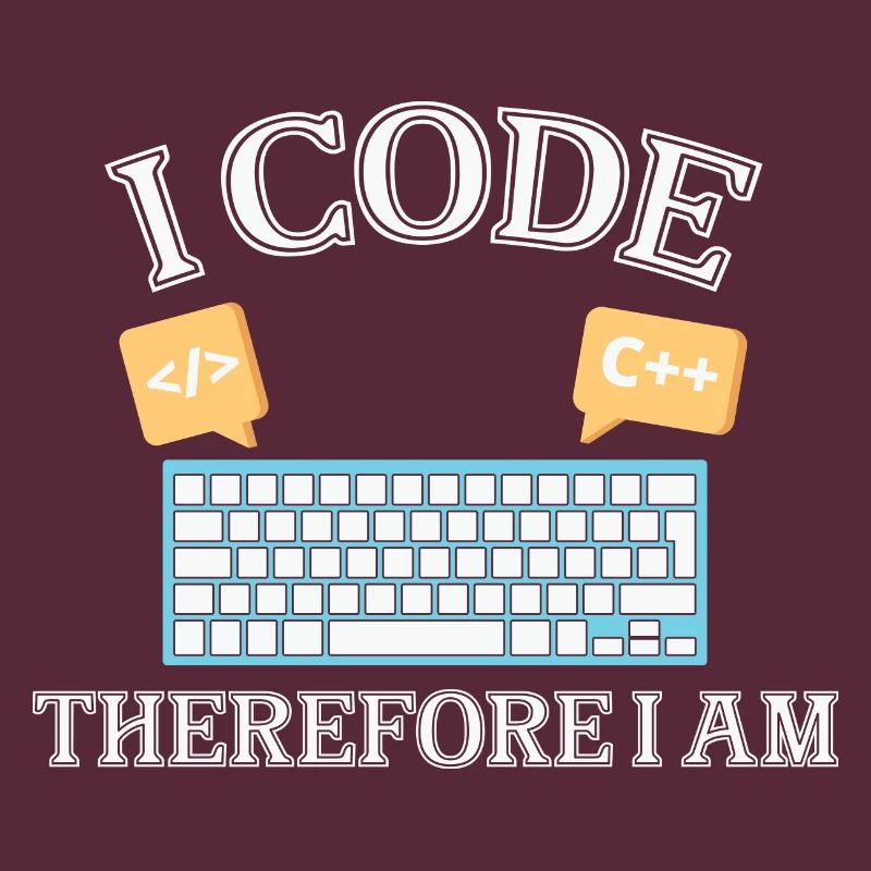 I code therefore i am Funny Programmer for Woman