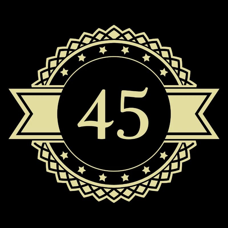 45 Number Emblem