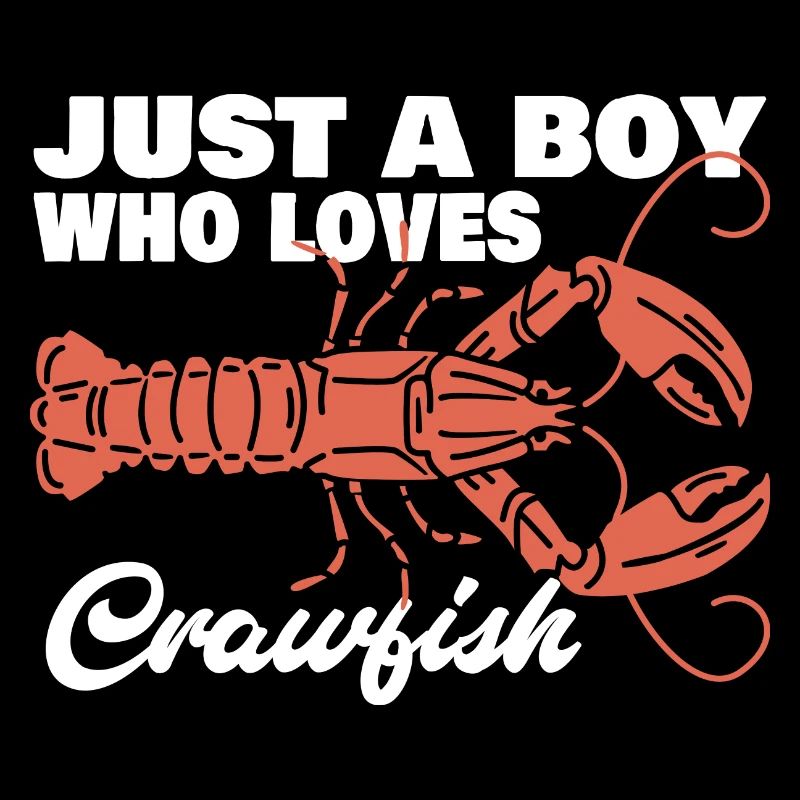 Just A Boy Who Loves Crawfish Funny Crayfish