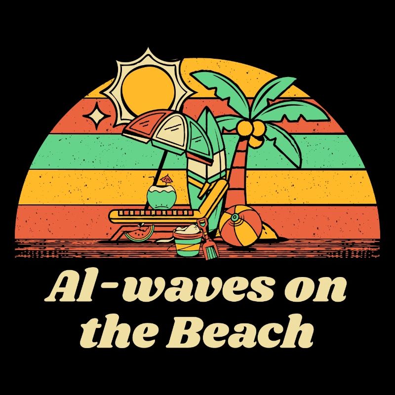 Al-waves on the Beach Summer Vacation Tropical