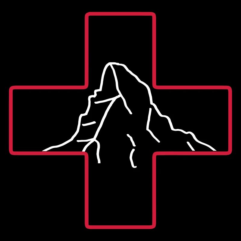 Matterhorn | Schweizer Flagge | Schweiz Wandern