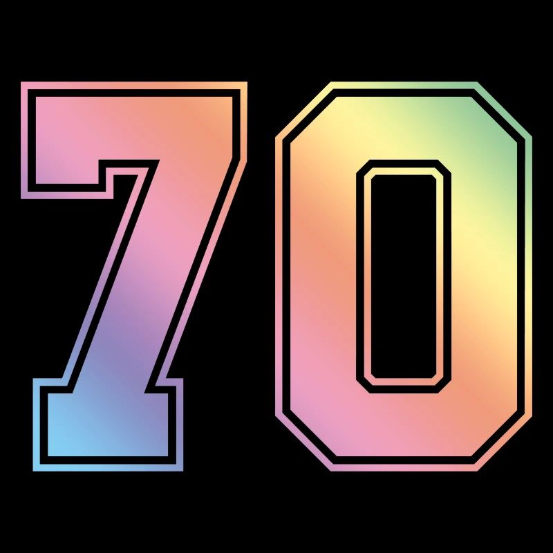 70 Numéro coloré