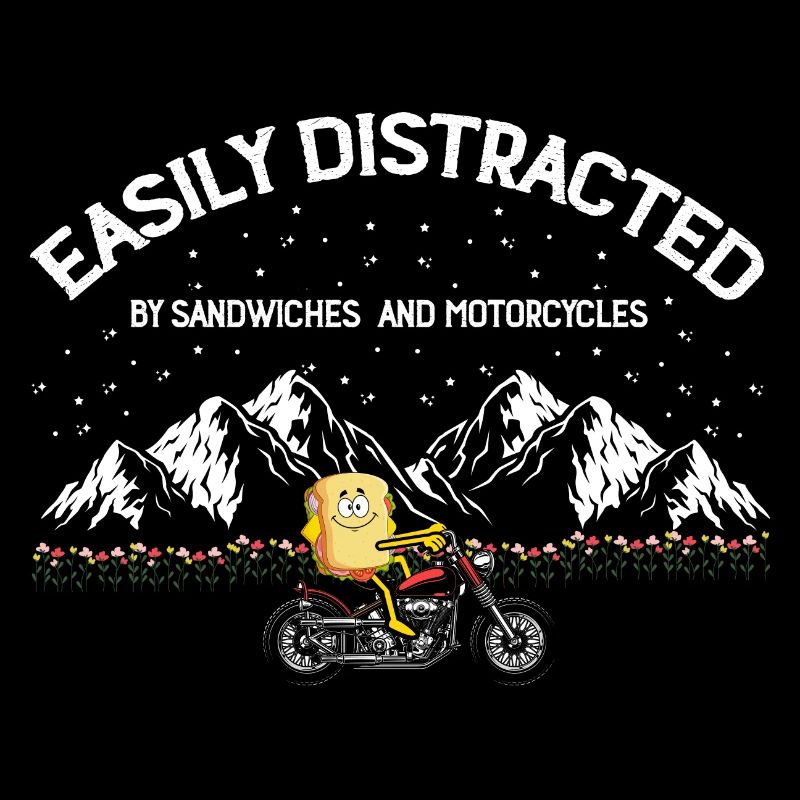 Sandwich motorcycle motorcyclist biker gift