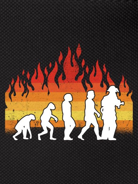 Evolution Feuerwehr Retro Feuerwehrmann Beruf