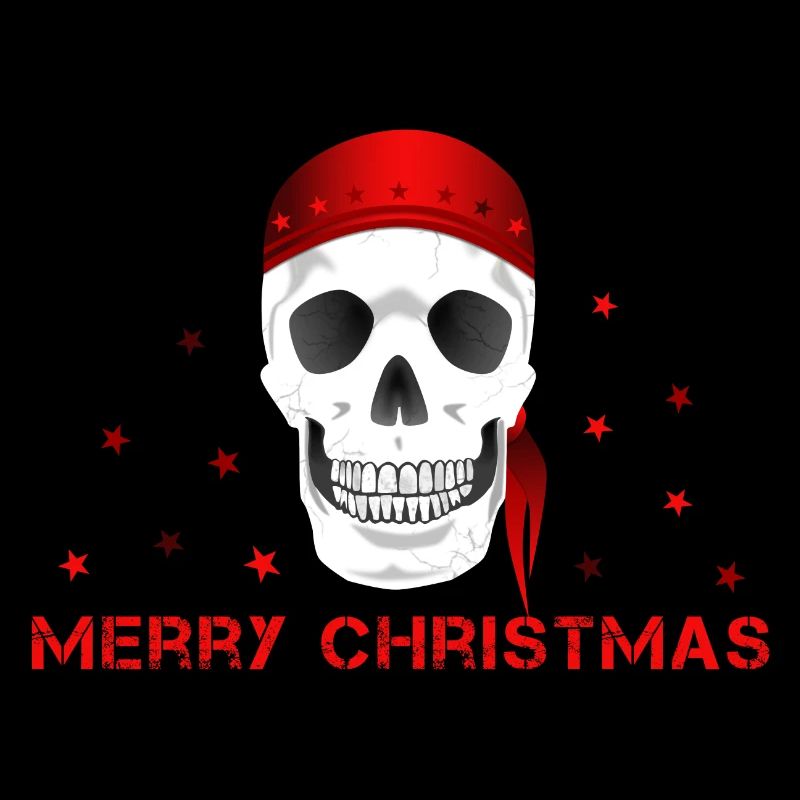 Crâne de joyeux Noël