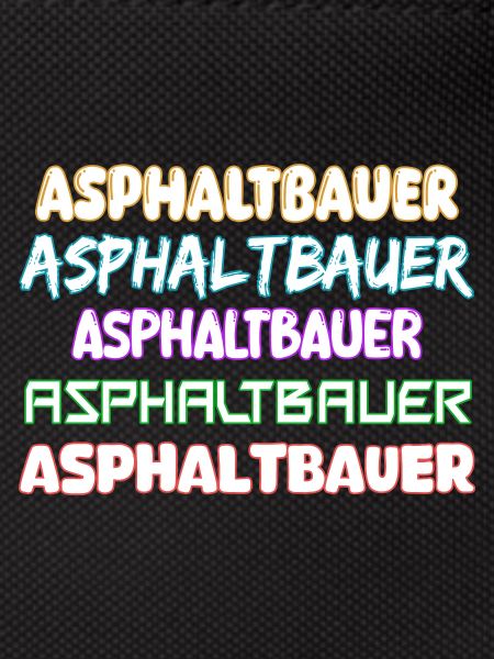 Constructeur d’asphalte comme métier