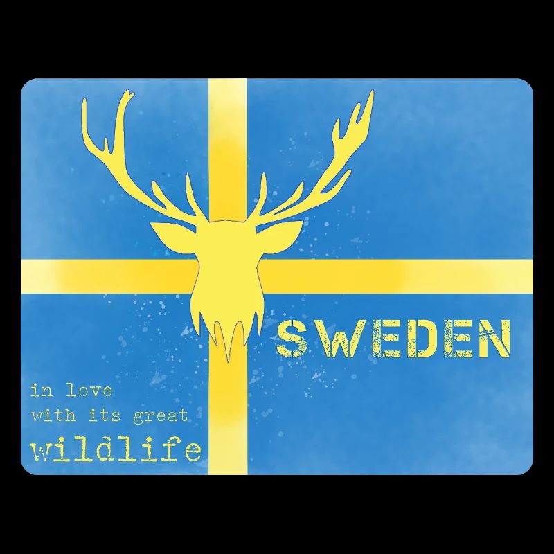 Faune de la Suède Drapeau de la Suède