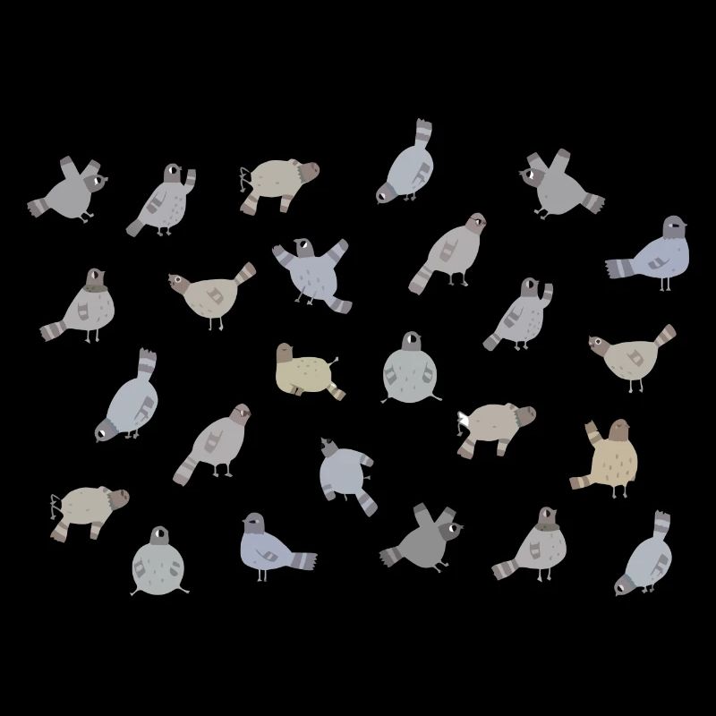 Conception de motif de colombe mignon pour les amateurs de pigeons