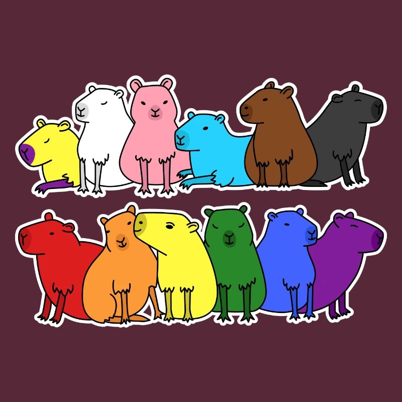 Fierté Progrès Flag Capybara Egalité