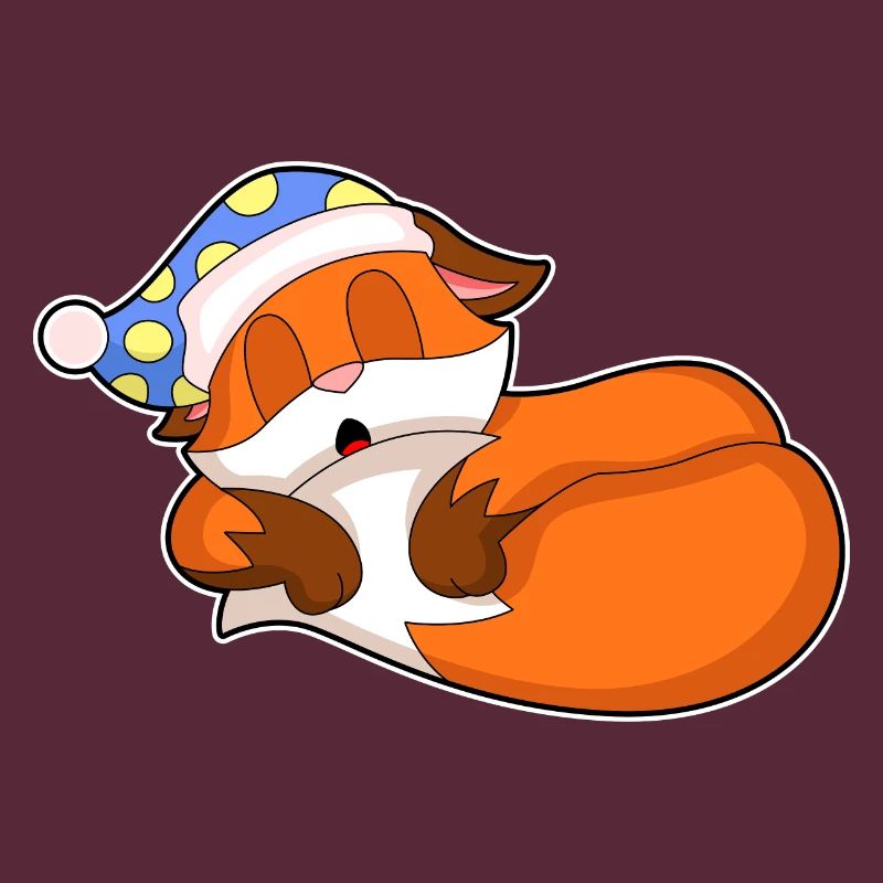 Fox Sleeping Nightcap