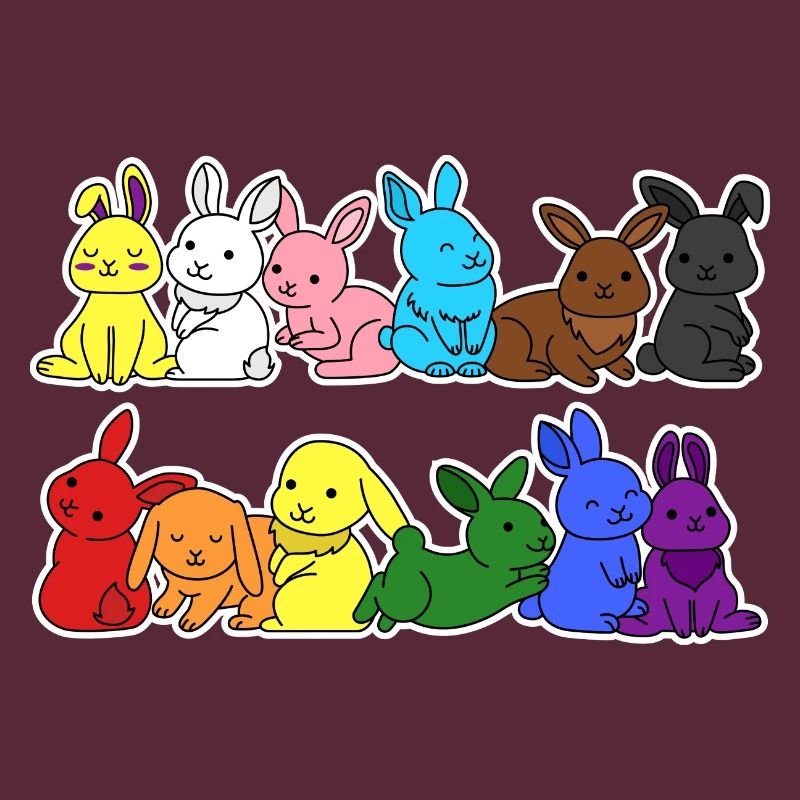 Fierté Progrès Flag Lapin Égalité