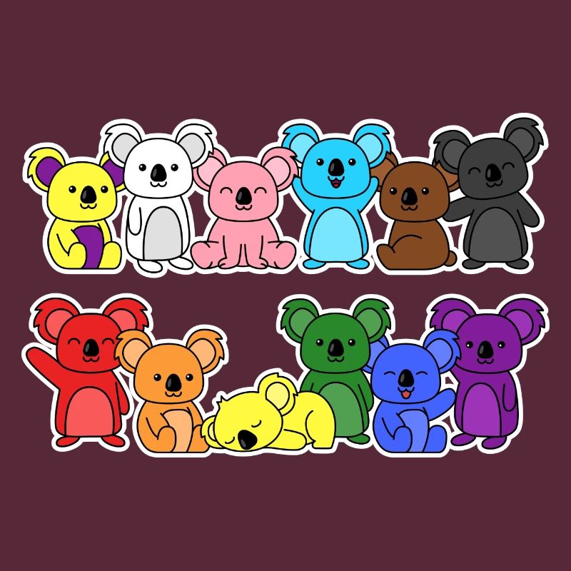Pride Progress Flag Koala for Equality