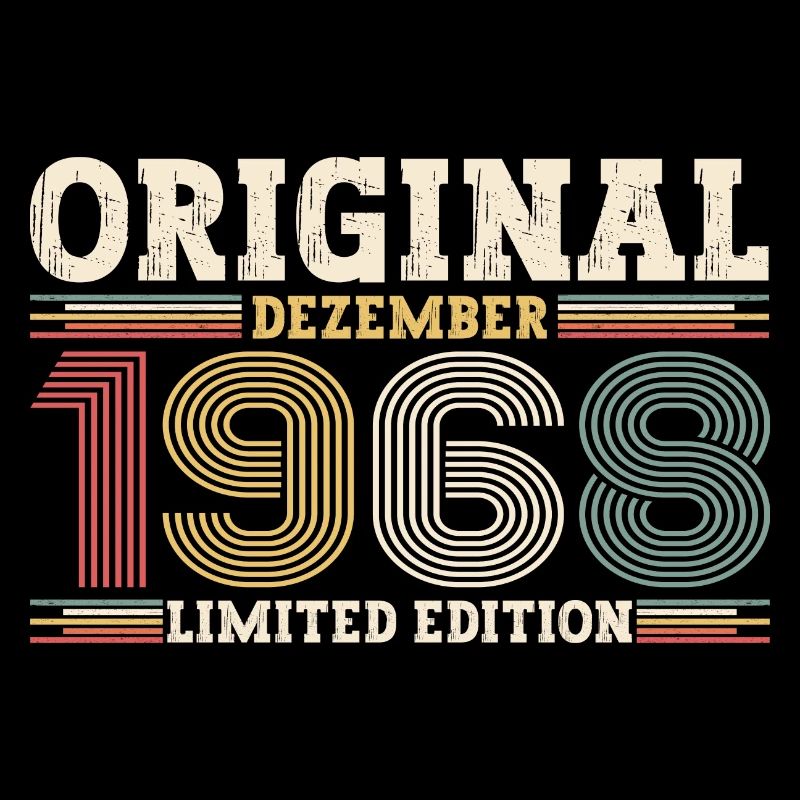 55th Birthday Original December Born 1968