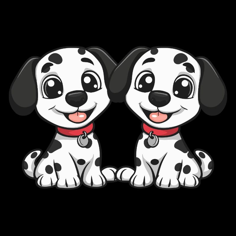 Bande dessinée de chien dalmatien