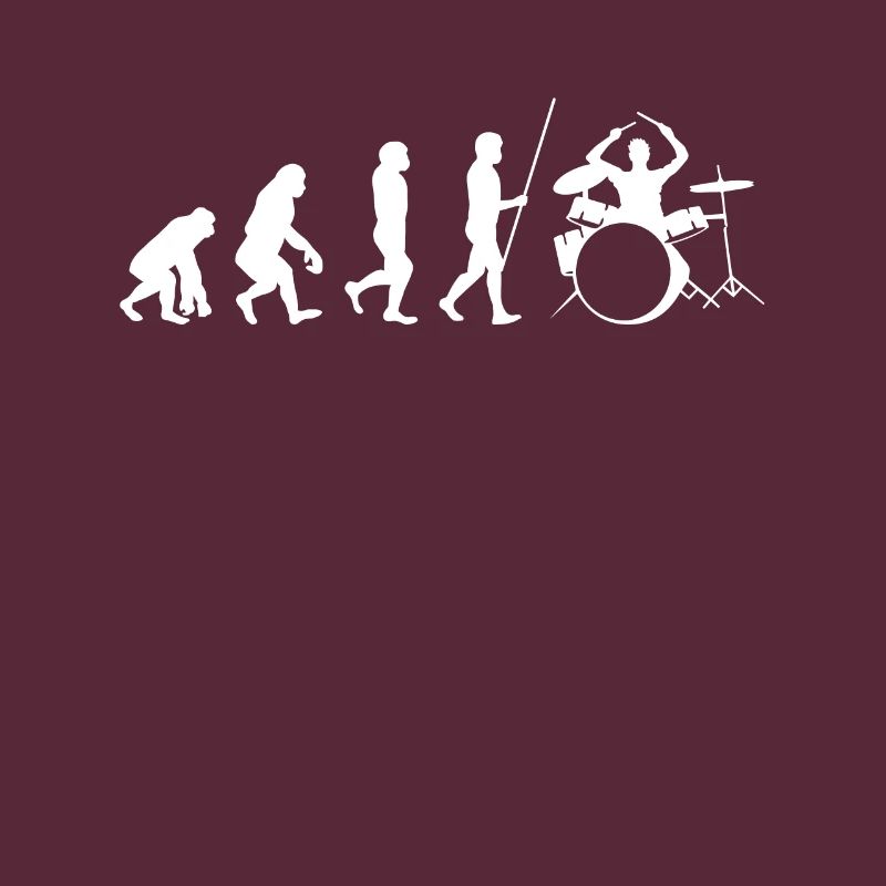 Schlagzeug Drummer Evolution Geschenk