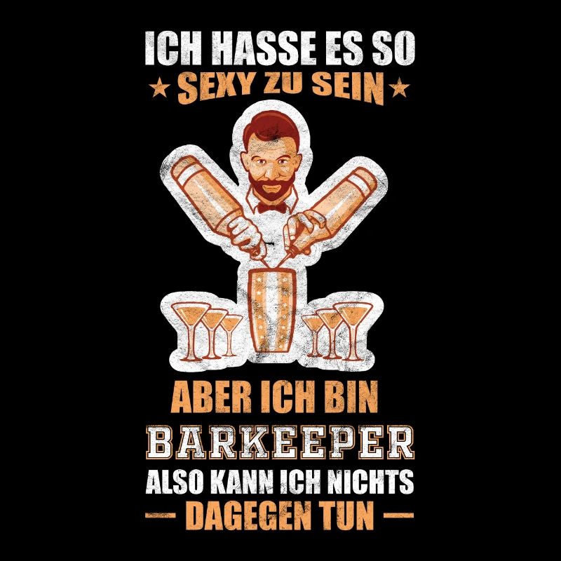 Kellner Barkeeper Gastronomie Spruch