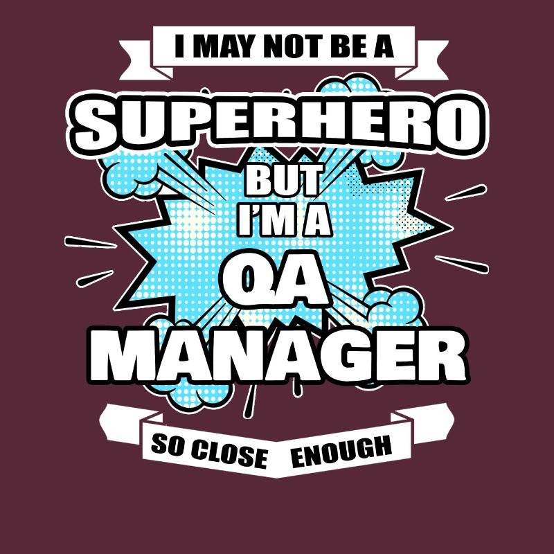 QA Manager Geschenk Superheld QA Manager