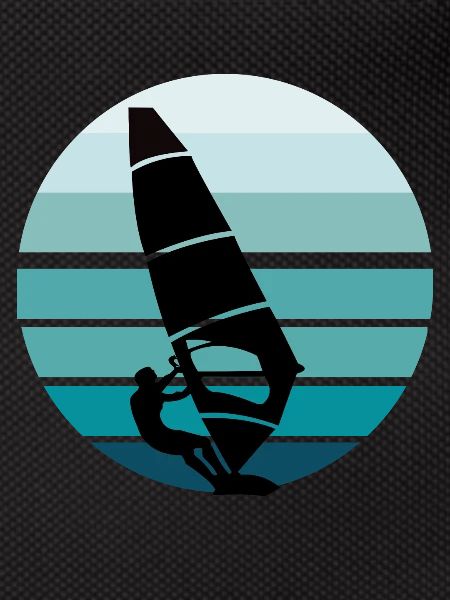 Surfer Windsurfer Blue Background