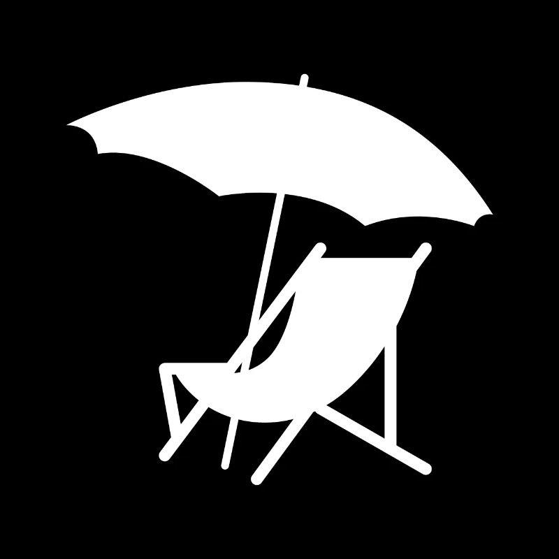 Chaise avec parasol