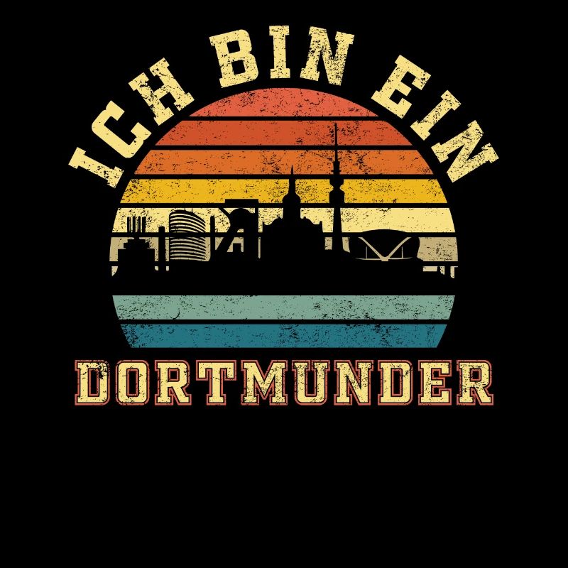 Dortmund - Ich bin ein Dortmunder Retro Style
