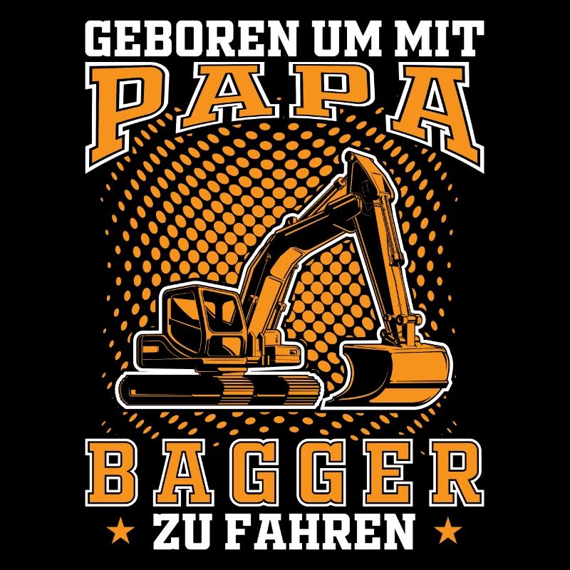 Sohn Nachwuchs Bagger Papa Geschenkidee