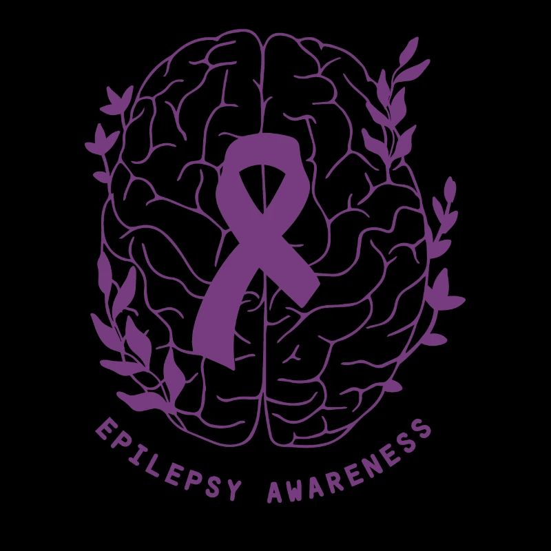 Epilepsy Awareness We Wear Purple Epilepsy Brain
