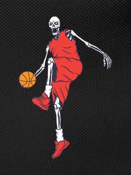 Basketball player skeleton