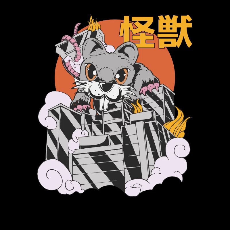 Rat Géant Coucher de Soleil Japonais