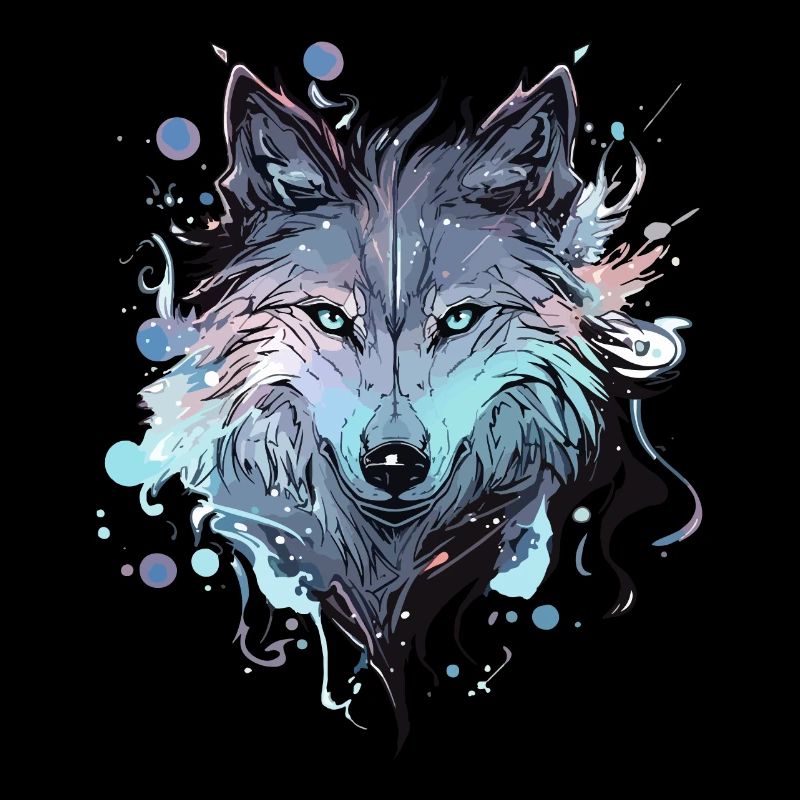 Wolf Wolf Head Mystical Nature Wild Wilderness Art